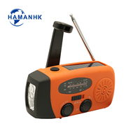 Radio d'urgence portable 2023 avec générateur à manivelle AM/FM, batterie externe 2000 mAh, lampe de poche SOS, chargeur de téléphone extérieur, tendance