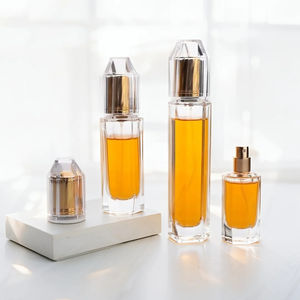 Venta al por mayor de fábrica Deluxe 30ml 50ml 80ml Botella de perfume de vidrio cilíndrica vacía reciclable con rociador de niebla fina - Product Image 2