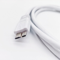 Câble de données USB 3.0 Type-C Micro B mâle 30/28/26 AWG, blindage tressé en cuivre pur, charge rapide 3A, PVC, ordinateur, imprimante