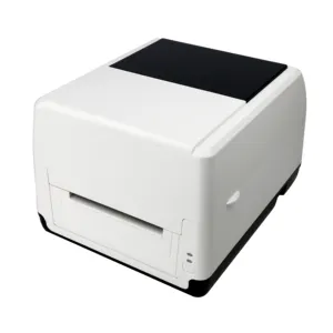 4inch thermal transfer printer for label sticker and care label printing wax/ resin ribbon thermal transfer label printer