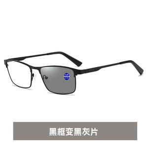 Lunettes de lecture multifocales progressives, lunettes photochromiques, lunettes anti-lumière bleue, lunettes de lecture à double usage pour la vue de près et de loin - Product Image 5