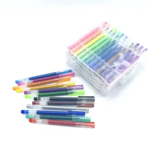Hot Selling Plastic Gel Pen Stationery Student Office Supplies Promotional Gel Pen Custom Logo Erasable Gel Pen