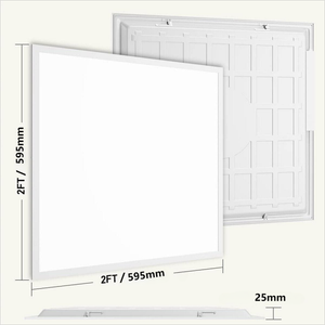 Panel <span class=keywords><strong>LED</strong></span> Cuadrado Plano y Delgado de Bajo UGR, 60x60, 62x62, 22w, 25w, 30w, 40w, para Iluminación de Oficina, desde Almacén en Alemania - Product Image 4