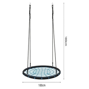 Columpio Redondo Tipo Nido de Pájaro para Exteriores, para Adultos y Niños, Resistente, de Plástico, para 3 Personas, para Jardín - Product Image 6