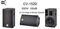 Système de sonorisation professionnel 15'' actif CVR 2 voies pleine gamme Line Array 8 Ohm en bois alimenté par courant alternatif