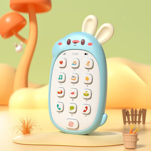 Enfant en bas âge <span class=keywords><strong>Montessori</strong></span> éclairer musique et lumière téléphone portable bébé éducatif <span class=keywords><strong>bilingue</strong></span> téléphone portable enfants dessin animé lapin téléphone portable jouet - Product Image 5