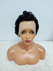 ليت فلاي 17 ترقية عالية الجودة برازيلي 13 × 4 قصيرة بوب مجعد أسود طبيعي لقطع بيكسي شعر مستعار - Product Image 2