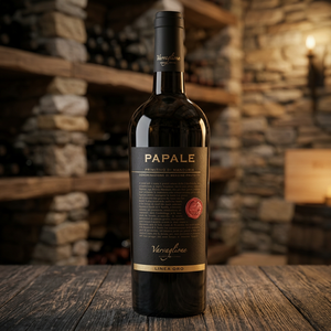 Vin Rouge Italien Primitivo Di Manduria DOP Papale Oro Vin de Table Goût Sec Riche Plats aux Pâtes Rôtissons 6 Bouteilles/Boîte Varvaglione - Product Image 3