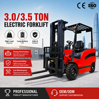 Chariot élévateur électrique contrepoids de 3 tonnes et 3,5 tonnes avec diagnostic intelligent et batterie pour opérations en entrepôt multi-shifts