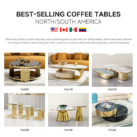 Pieds de meubles de luxe modernes pour table de salon personnalisés, ronds, 3 pieds pliants en métal pour table basse en marbre et verre