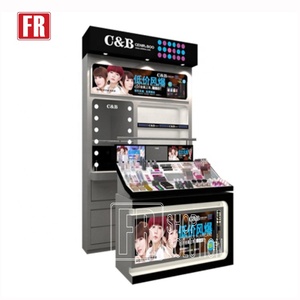 <span class=keywords><strong>En</strong></span> gros Mini Kiosque de Center <span class=keywords><strong>Commercial</strong></span> Cosmétique Produit Rack Vitrine Cosmétique avec Led - Product Image 4