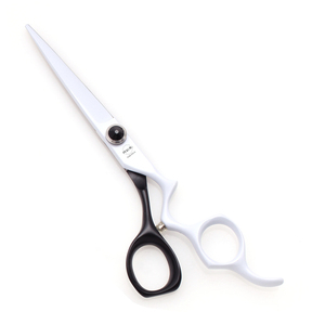 Tóc Cắt Kéo 5.5 ''6 "Aqiabi Nhật Bản Thép Mỏng Shears Chuyên Nghiệp Làm Tóc Kéo Màu Trắng Và Màu Đen A9016 - Product Image 2