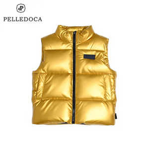 Veste d'hiver pour garçon, col mandarin, fermeture éclair, rembourrée, surdimensionnée, imperméable, vêtements de travail, logo personnalisé en gros - Product Image 1