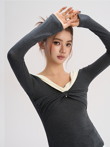 Maglia Diba La cravatta incrociata da donna con blusa e camicia con <span class=keywords><strong>scollo</strong></span> <span class=keywords><strong>a</strong></span> <span class=keywords><strong>barca</strong></span> <span class=keywords><strong>a</strong></span> contrasto - Product Image 4