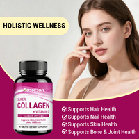 Capsules de collagène super puissant SPL OEM avec vitamine C, biotine, pour la santé de la peau, des ongles, des articulations et du système immunitaire, capsules de collagène et de vitamine C
