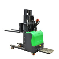 Chariot élévateur transpalette électrique compact entièrement automatique pour manutention en station, avec levage hydraulique, batterie 48V32Ah, Chine