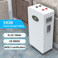 Vente en gros d'usine HUARUI AF5KL Système de stockage d'énergie LiFePO4 empilable 51,2 V pour une utilisation solaire hors réseau à domicile