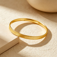 Nouveauté Bracelet traditionnel en écailles de dragon plaqué or 18 carats en acier inoxydable brillant, bijoux de mode pour femmes, vente en gros