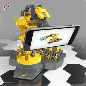 教育科学ステムキットDIY組み立て220個ブロックセット油圧マニプレータ玩具ロボットアーム - Product Image 3