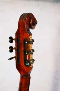 Guitarra eléctrica Yunzhi hecha a mano estilo violín <span class=keywords><strong>jazz</strong></span>, archtop de cuerpo hueco, arce flameado, para actuaciones, con cutaway de estilo antiguo - Product Image 6