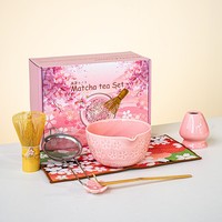 Ensemble de Matcha Bestseller : Bol à Matcha Arc-en-ciel, 4, 5, 7 ou 8 pièces – Kit Thé Matcha Esthétique