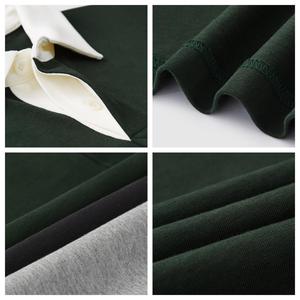 Polo d'été en coton de luxe avec couleurs contrastées, épaules tombantes, doux, personnalisable, décontracté, sublimation, tricoté pour hommes - Product Image 3