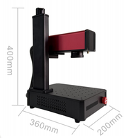 Mini Máquina de Marcado Láser de Fibra para Metal y Materiales No Metálicos, Máquina de Grabado Láser Pequeña de 5w 10w 13w de Alta Precisión