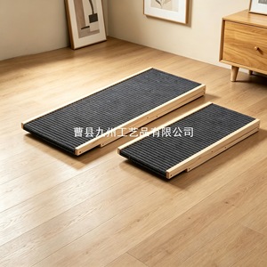 Rampe d'escalier pour chien en bois, réglable, pour intérieur, structure d'escalade pour petits chiens, pliable, portable, forme rectangulaire - Product Image 4