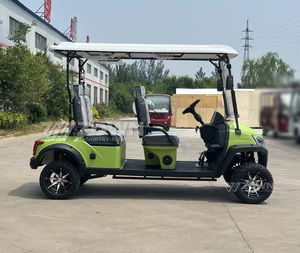 Carrito de golf eléctrico de lujo para múltiples pasajeros con asientos de cuero suave y gran espacio de almacenamiento para hoteles y zonas turísticas. - Product Image 4