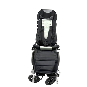 Fauteuil roulant manuel adulte à double usage, dossier haut, en alliage d'aluminium, pliable, assis-decouché, caractéristiques Crystal Mate <span class=keywords><strong>JBL</strong></span>-ET985ET CE - Product Image 3