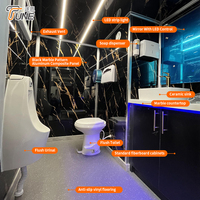 Remorque de toilettes mobiles de luxe à 2 postes pour salons professionnels en extérieur – Salle de bain mobile haut de gamme pour professionnels – Meilleur prix