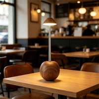 Lampe de table LED en bois nordique, réglable en hauteur, rechargeable, tactile, minimaliste, lampe de chevet pour la décoration de la chambre