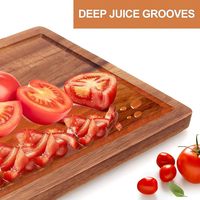 Planche à découper en bois personnalisée populaire-Bois de chêne pour la viande, le fromage, les légumes et les fruits
