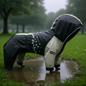 Chaqueta Impermeable para Perro Vortex, Protección Completa Contra el Viento, Color Negro, Talla Extra Pequeña, Ropa para Mascotas para Todas las Estaciones, Diseño Moderno - Product Image 2