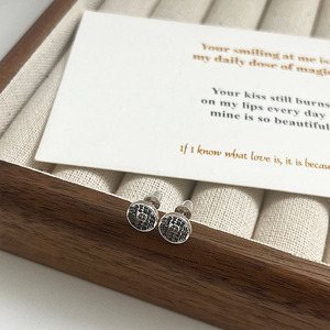 Pendientes de Plata de Ley 925 Kaiming, Diseño de Moneda Fantasma de Montaña Estilo Chino, para Uso Diario - Product Image 4