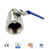 Vanne à boisseau sphérique LPG filetée en acier inoxydable monobloc sur mesure 3/4, échantillon disponible, vanne à eau anti-fuite, grossiste