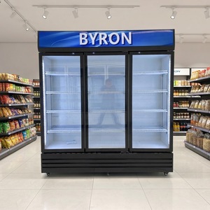 Upright Commercial Beverage Cooler Transparent Glass Door Drink Display Refrigerator Fast Cooling Fridge for Beer Soda LC Uprigh - Product Image 1