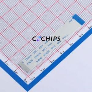 JS05B-20P-060-3-4 FFC Cable (Flexible Flat Cable) P=0.5mm Connector 20P 0.5mm 0.3mm Reverse - Product Image 1