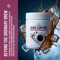OLLI OEM Private Label Detox Slimming Coffee L-carnitine Weight Loss Body Slim Skinny Iced Coffee Powder