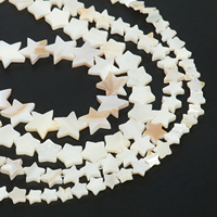 Perles de nacre d'eau douce en forme d'étoile blanche naturelle 6/8/10/12MM pour la fabrication de bijoux à bricoler soi-même Bracelet collier