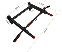 Barre de traction multifonctionnelle en acier inoxydable pour la musculation à domicile, barre de traction murale multi-prise pour entraînement de force, capacité 250 lb