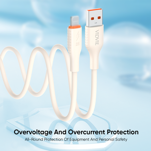 Câble de Transfert de Données Vidvie 3A à Charge Rapide en Silicone Liquide avec Sortie Sécurisée et Protection <span class=keywords><strong>Contre</strong></span> les Surtensions pour iPhone - Product Image 6