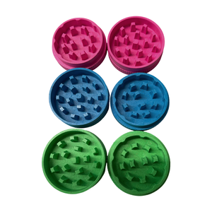 Broyeur à herbes en plastique biodégradable 55 mm 2 pièces avec logo personnalisé en fibre, vente en gros 2026, pour accessoires de fumée - Product Image 4
