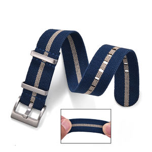 أحزمة ساعة نايلون بالمظلة طويلة 18 ، 19 ، 20 ، 21 ، 22 ، متعددة الأحجام والألوان مرنة نايلون - Product Image 1