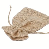 Sac promotionnel de jute de cordon, pochette de sacs de toile de jute