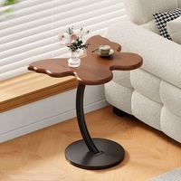 Table d'appoint en verre papillon pour canapé, salon, décoration de sol, chambre à coucher, table de rangement