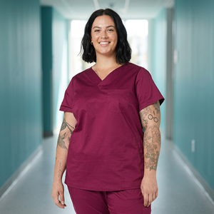 Combinaison de travail unisexe de haute qualité, tendance, avec logo personnalisé, style jogger, uniforme d'infirmière, extensible, 100% coton tissé, pour hôpital - Product Image 3