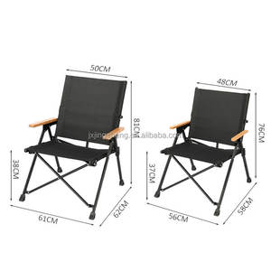 Silla de pesca de ocio de Metal plegable portátil para exteriores, silla de playa para acampar - Product Image 3