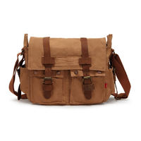 Sac messager vintage en toile de créateur pour homme, sac bandoulière en toile, sac de facteur pour homme