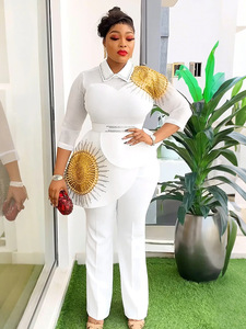 <span class=keywords><strong>Abiti</strong></span> africani per <span class=keywords><strong>donna</strong></span> 2 pezzi Dashiki Africa abbigliamento estate <span class=keywords><strong>abiti</strong></span> Top e pantaloni <span class=keywords><strong>taglie</strong></span> forti elegante vestito da festa nuovo - Product Image 3